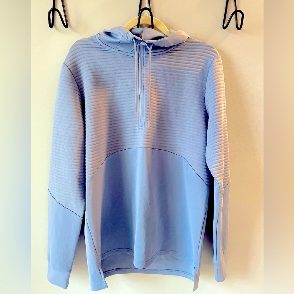 Apana light gray half zip lightweight sweatshirt size M